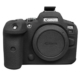 MUZIRI KINOKOO EOS R6/R6 II - Funda protectora compatible con cámara Canon EOS R6/EOS R6 II/EOS R6 Mark II - Funda de silicona suave para cámara, color negro
