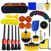 Car Cleaning Kit, Detailing Brush Set with Microfibre Mitt, Polishing