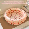 Round Inflatable Swimming Pool Vintage Heart Pattern Thicken Kids Paddling
