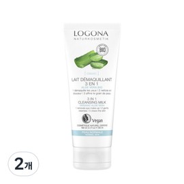 Logona Aloe 3 in 1 Cleansing Milk, 2 units, 100ml / 로고나 알로에 3 in 1 클렌징 밀크, 2개, 100ml