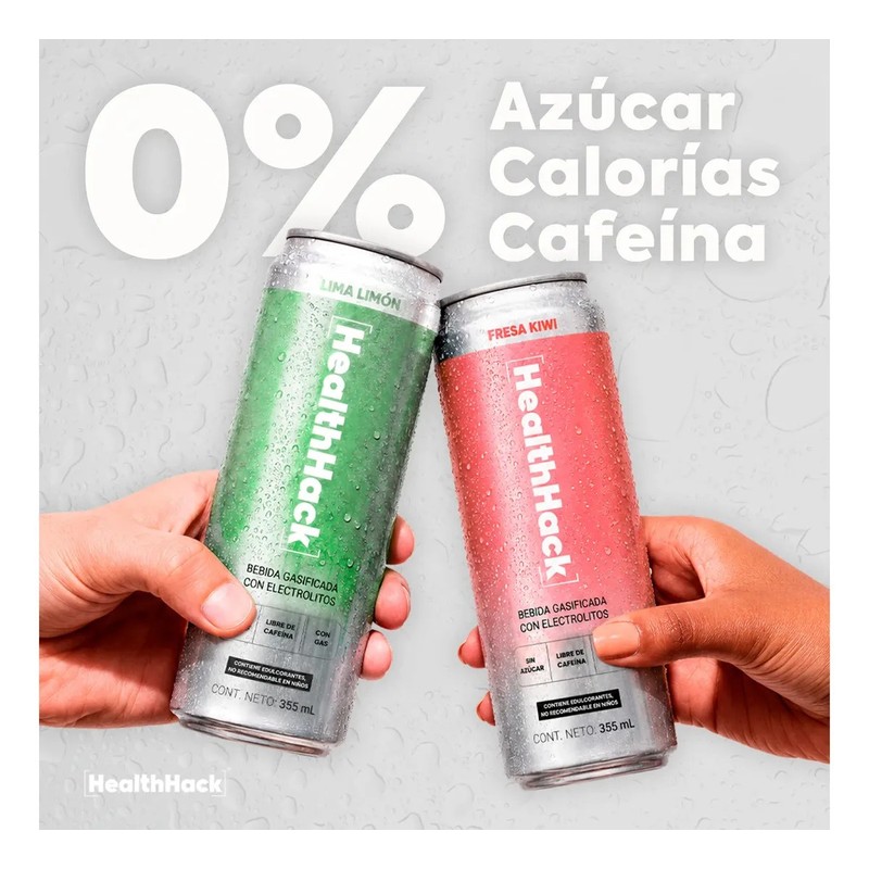 Bebida Gasificada Con Electrolitos, 0 Azúcar 0 Cafeína 0 Calorías,