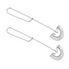 KarDoL 2 Pack Stainless Steel Spring Coil & Flat Whisks