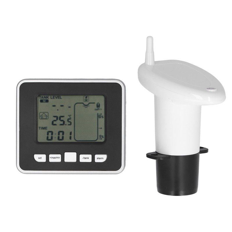 Water Tank Level Meter Ultrasonic Digital Display Depth Gauge Sensor