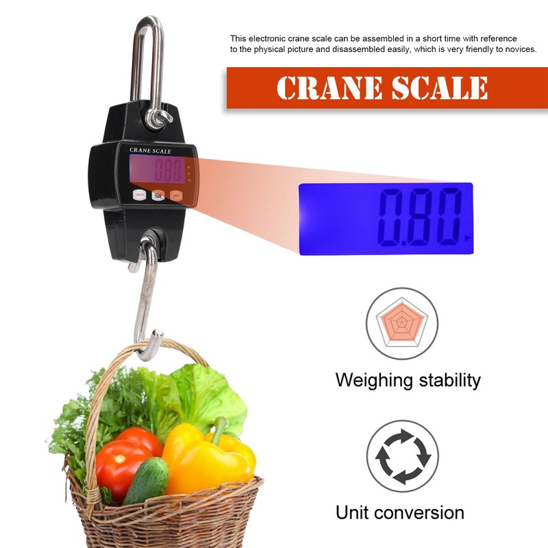 Crane Scale Handheld Portable Digital Accurate Multifunctional Industrial Electronic Hanging