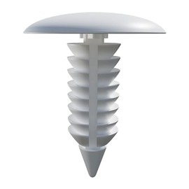 100 remaches medianos de nailon de varios calibres de 3/4 pulgadas de longitud para reparación, correas de vinilo, sillas de patio, césped, sala de estar, con agujeros de 1/4 pulgadas (blanco)