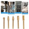5Pcs Grinding Bit Head Rotary File Burr Double Cut Tool