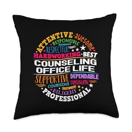 Counseling Office Life Appreciation Week Back to School Throw Pillow