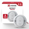 Kidde Hardwired Smoke Detector, 10-Year Battery Backup, Interconnectable, LED Warning