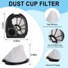 Wadoy Replacement Filters Compatible with Eureka Easy Clean, Quick Up