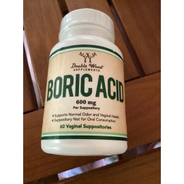 Double Wood BORIC Acid 600 Mg 60 CT Exp 03/2026
