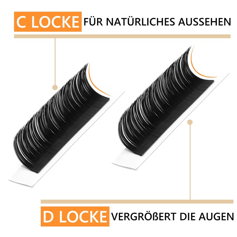 Individual Eyelashes, Volume Eyelashes, C-0.20, 8–15 mm Mix Eyelash Extensions,