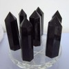 Natural Hexagonal Crystal Quartz Black Obsidian Crystal Healing Stone Hexagonal