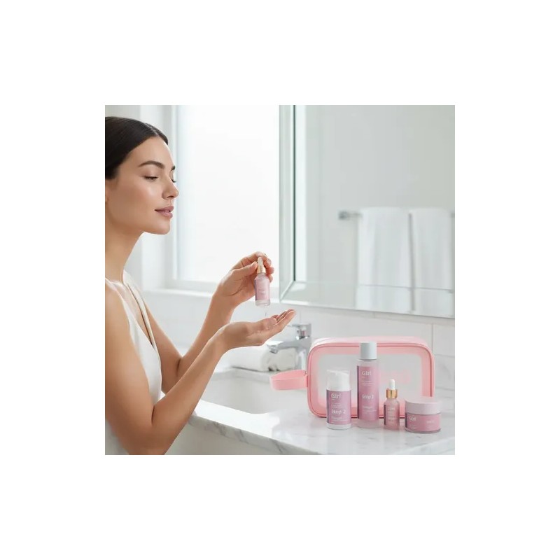 Set Skincare Para Dama Con Extracto De Arroz 4 Piezas