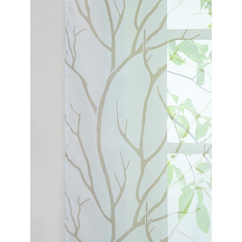 ESLIR Sliding Curtains Set of 2 Panel Curtains with Loops