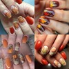 12 Sheets Fall Nail Stickers Autumn Nail Art for 3D