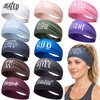 12 Pcs Christian Headbands for Men Women Sweatband Gift