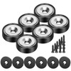 Wukong 6 Pieces Black Magnets 20 X 7 mm Force