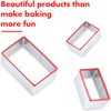 3 Pcs Rectangle Cookie Cutter Set, Food-Grade Stainless Steel, Large