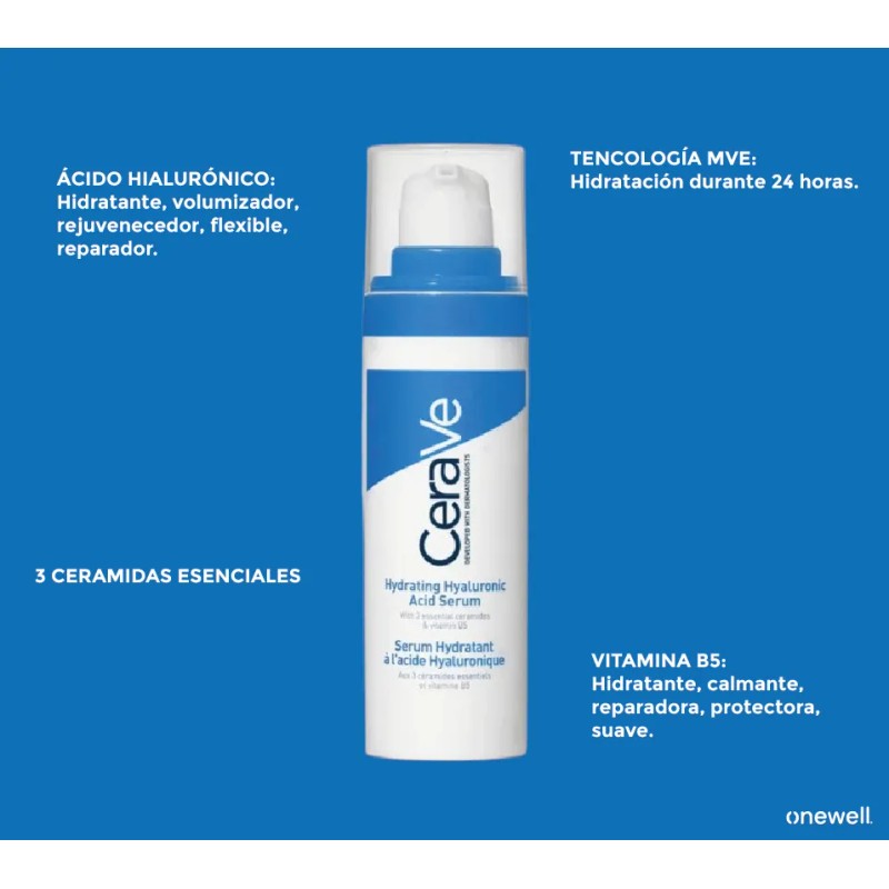 Sérum Facial Antiedad con Ácido Hialurónico (30ml): Hidratación Profunda y