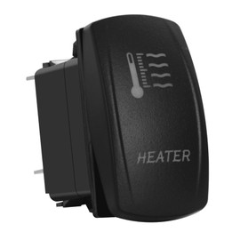 BACAUTOPARTS Blue Led Heater Rocker Switch with Jumper Wires 5Pin ON-Off SPST Toggle Switch for The ARB/Carling/NARVA UTV 4x4 Caravan Jeep Trailer RV SUV 12V/20A 24V/10A