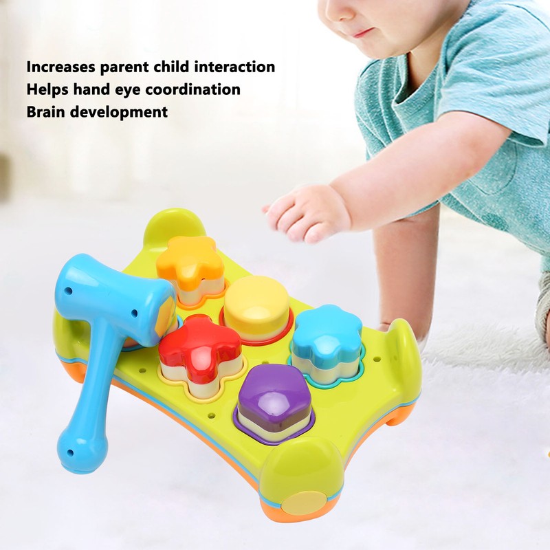 Interactive Pounding Toy Early Educational Pattern Cognition Interactive Hammering Toy