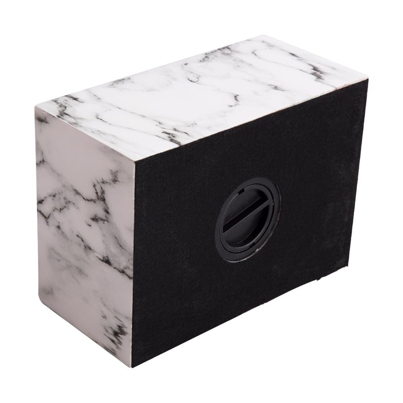 MAKEY'S White Classic Cultured Marble Cremation Urn for Human Ashes