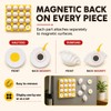 Realistic 3D Egg Bun Dumpling Fridge Magnets, Funny Novelty Set