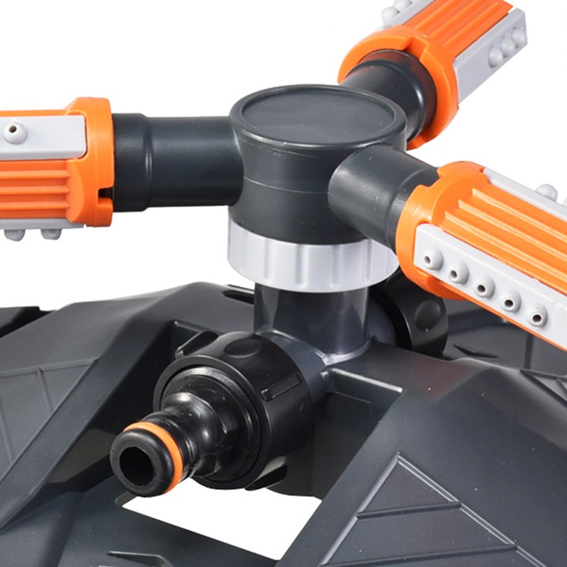 Lawn Sprinkler 3 Arm Nozzles 360° Auto Rotating Irrigation Water