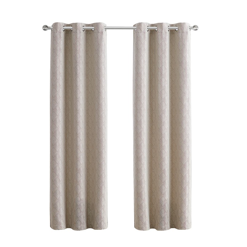 Tahari Home - Curtains, Lustrous Panel Pair with Grommet Top,