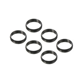 PATIKIL Dart Shaft Rings Aluminum Dart O-Rings Accessories for Plastic and Nylon Shafts 6pcs Black