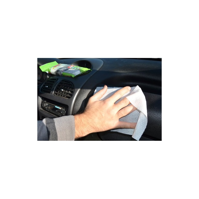 DASHBOARD WIPES SATIN EFFECT – Wipes to shine and revive