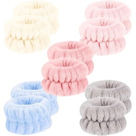 10 Pack Wrist Bands for Washing Face