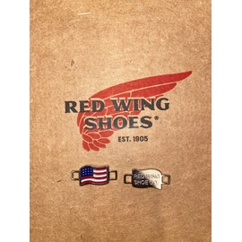 Red Wing Shoes ONE PAIR OF RED WING SHOES AMERICAN FLAG BOOT LACE SHOE KEEPER CHARMS USA
