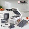 Mueller Pro-Series 10-in-1, 8 Blade Stainless Steel Multi Vegetable Chopper