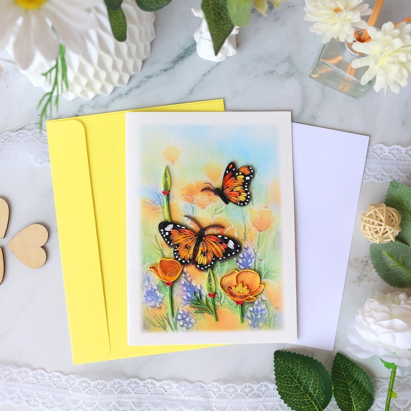 KingKraft Butterfly Card