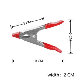 6 PCS Metal Spring Clamps Clips Heavy Duty Tipped Grip Holder Strong Clips Clamps for Tarpaulin Market Stall Tent Backdrop Woodworking