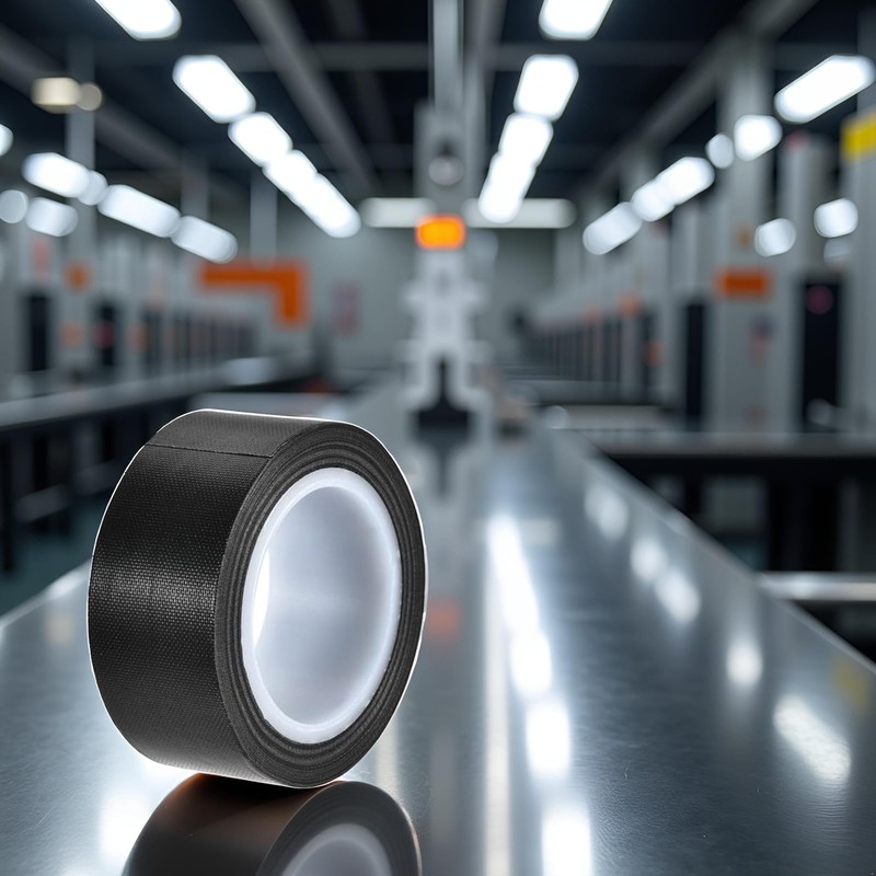 Seadiquiet 1Roll Black 1" x10m Black PTFE Teflon Tape Nonstick