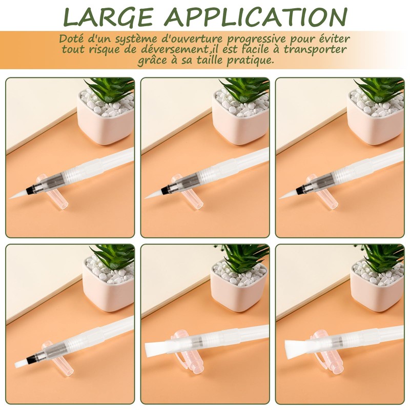7 Pieces Water Tank Brush, Scettar Brush Pen Brush with