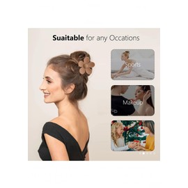 10pcs Large Frosted Hair Claws, Assorted Matte Non-Slip Hair Clips, Strong Grip Clips For Thick Hair, Versatile Styles Hair Accessories For Sports, And Occasions(3.6/4.3 Inch) (Small Medium Large)