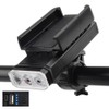 Bike Light 3LED USB Rechargeable Rotatable Headlight with Power Display