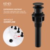 KENES Bathroom Vessel Sink Pop Up Drain Without Overflow Assembly,