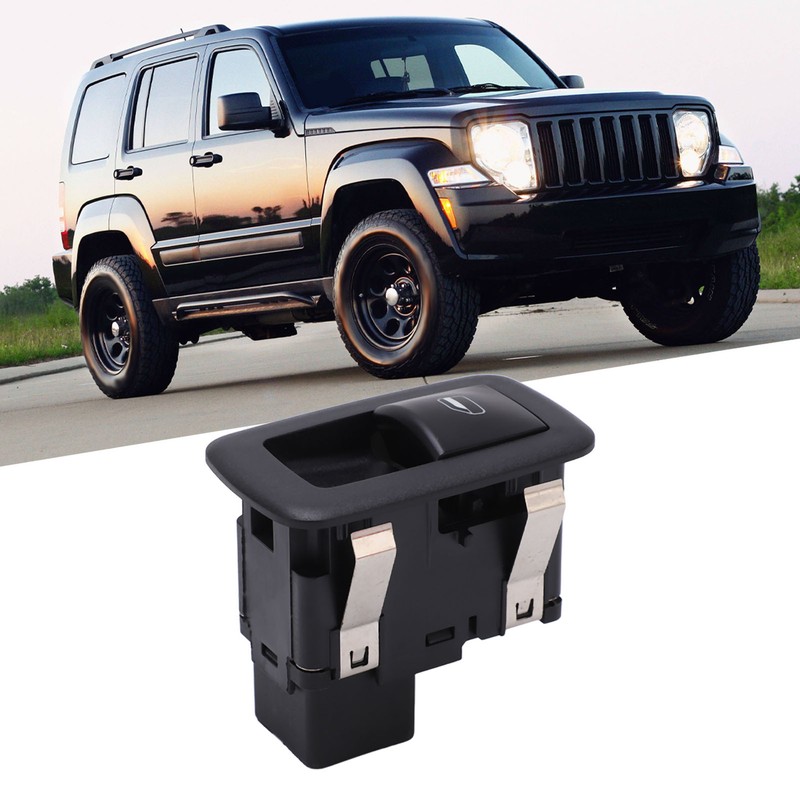 Power Window Switch 04602531AF Black Window Regulator Replacement for JEEP