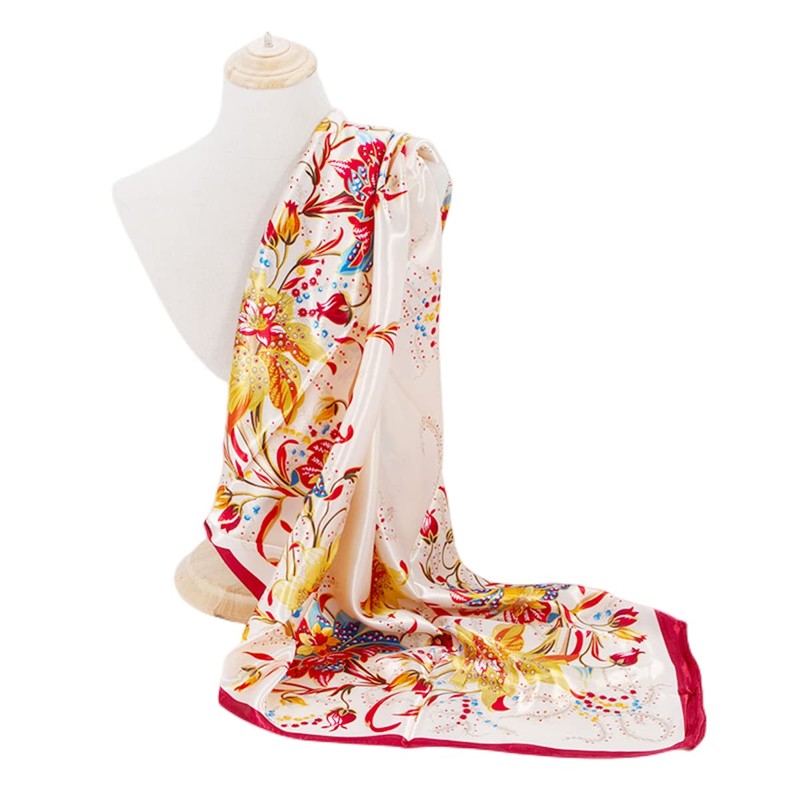 FAIRYGATE 0089 Women's Silk Multifunctional Scarf Tube Scarf Bandana, D89025