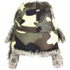 Faux Fur Camo Coloured Ushanka Style Hat (Large (58/59))