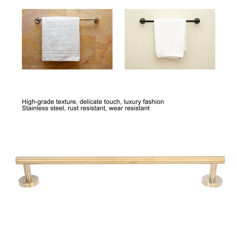 Towel Bar Wall Mounted Stainless Steel Multifunctional Rust Proof High