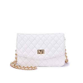 Mellow World Evening Cell Phone Pouch Handbag, White, One Size