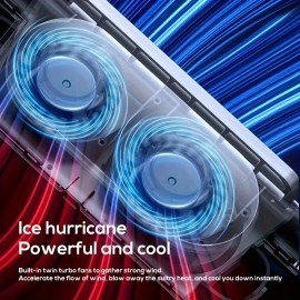 Adjustable Usb-Powered Portable Efficient Safe 3-Speed Bladeless Car Cooling Fan