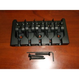 Hipshot NEW - Hipshot 5-String A Aluminum Bass Bridge, BLACK, CHOOSE YOUR SPACING! - .687”