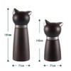 VKCHEF Pepper Mill, Wooden Salt Mill, Cat Design, Set of