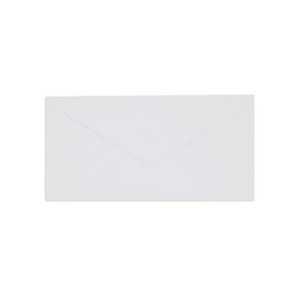 Invero Pack of 100 - DL Size Gummed Wallet Envelopes 80 GSM - Ideal Everyday Use for All Households, Offices and More - 110mm x 220mm - White